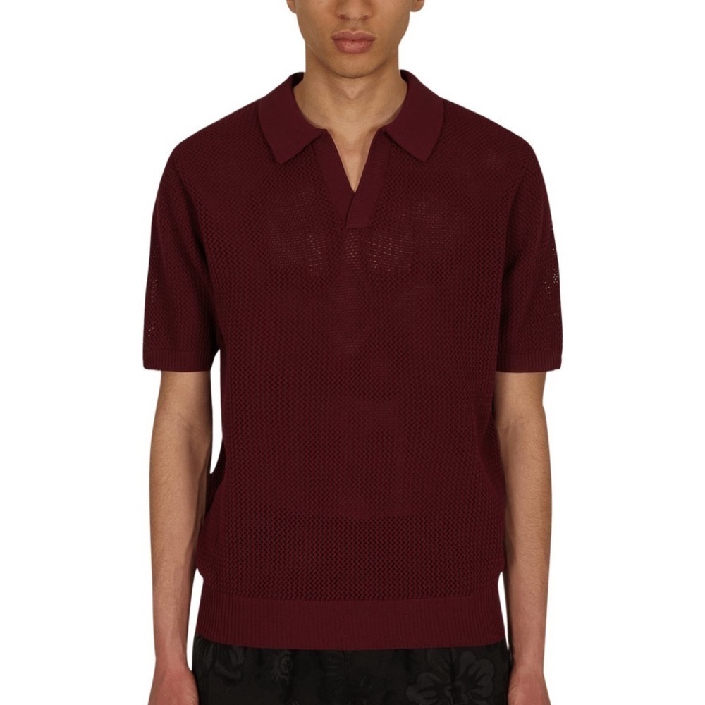 STUSSY Cable Mesh SS Polo | Size M